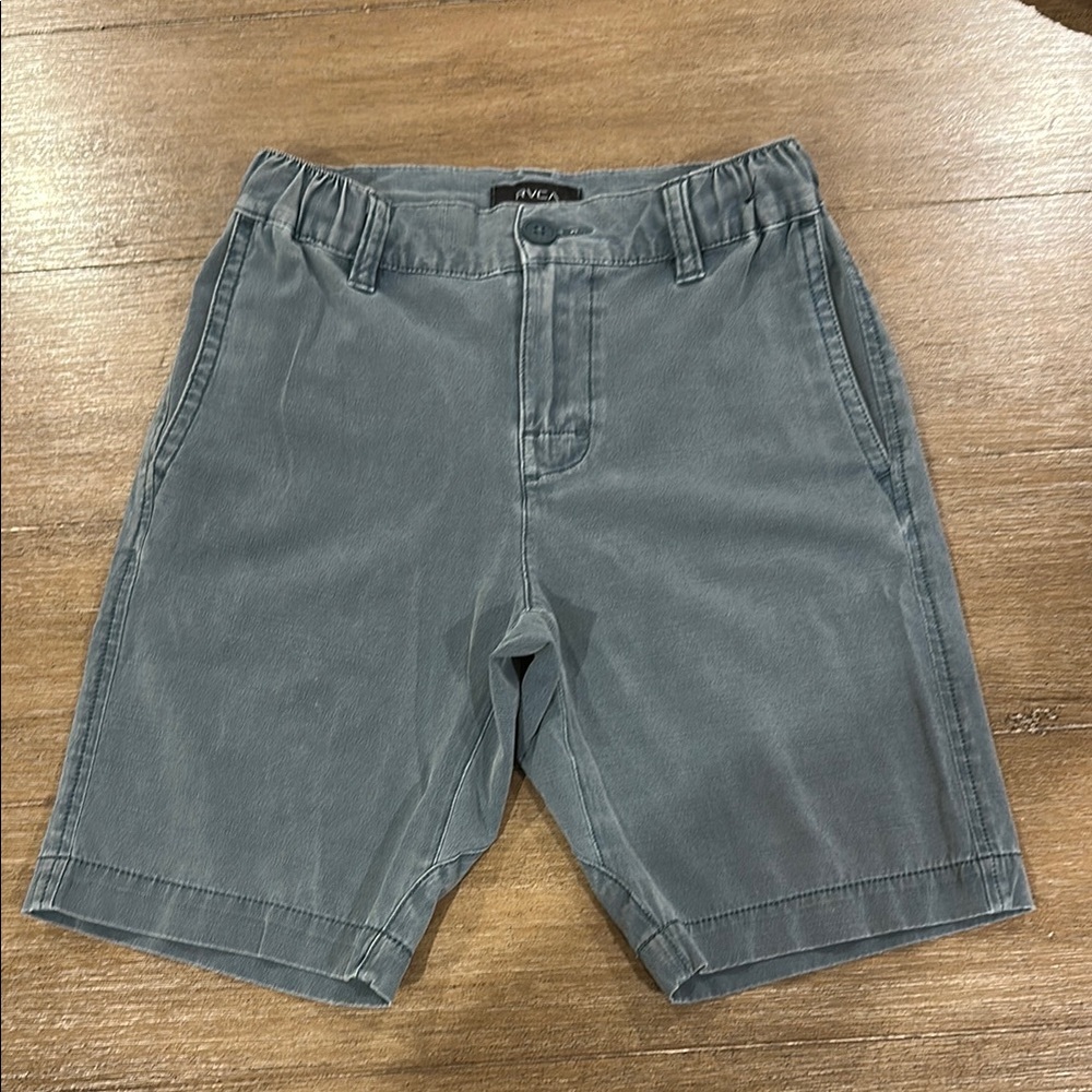 RVCA Gray Flat Front Shorts Casual Style